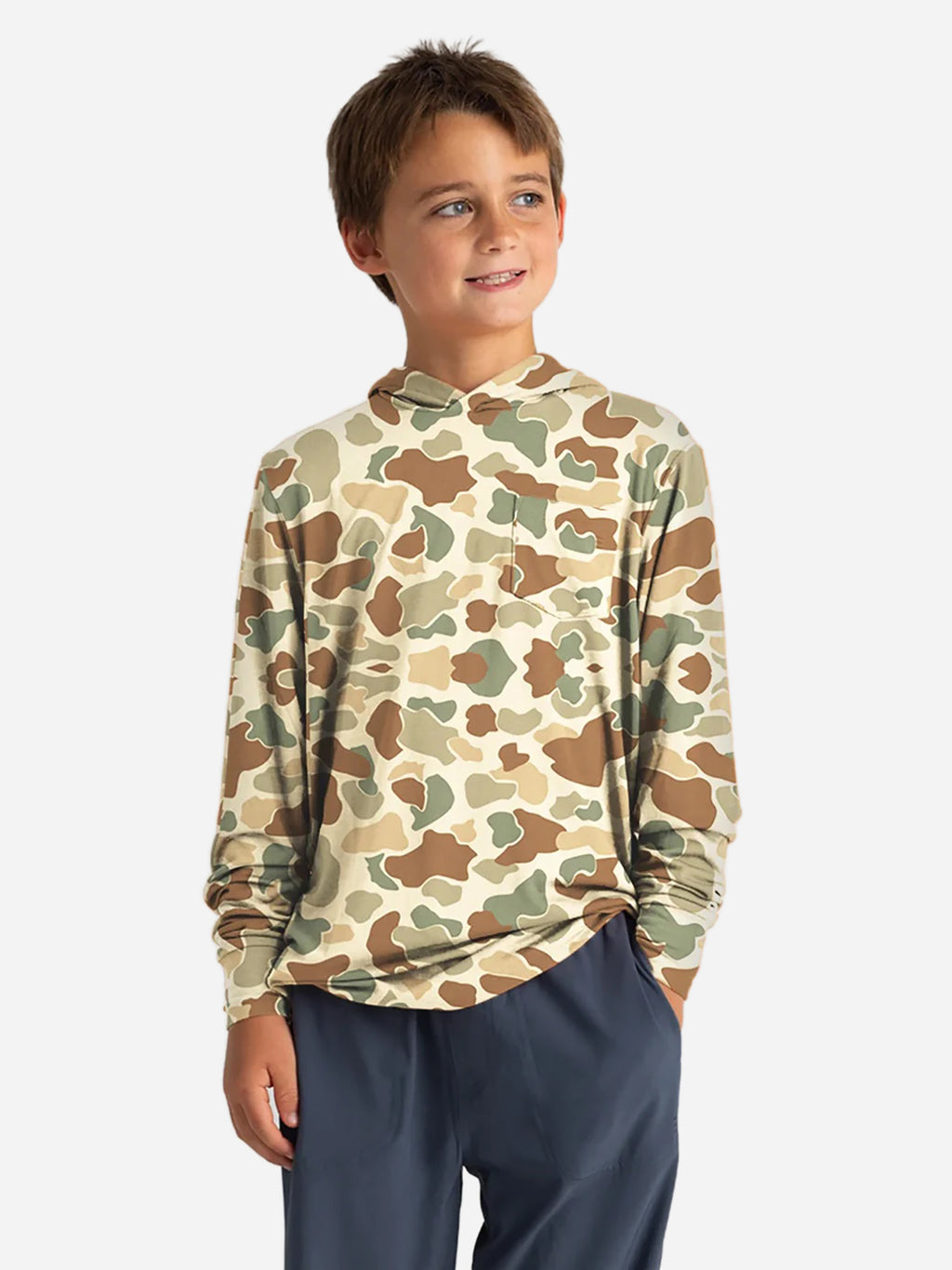 Free Fly Boys' Bamboo Shade Hoodie - Saint Bernard