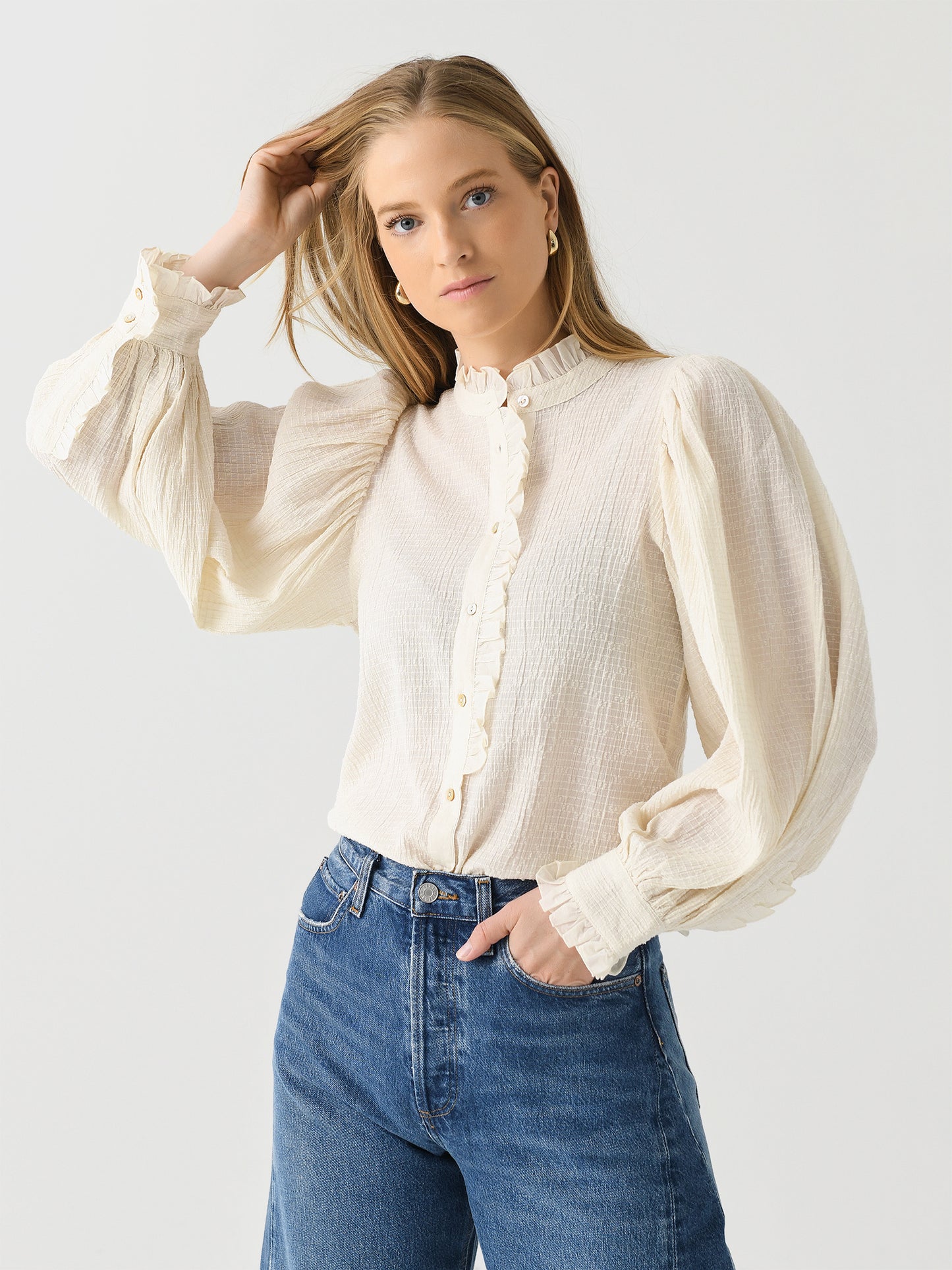 Antik Batik Women's Yvette Blouse - Saint Bernard