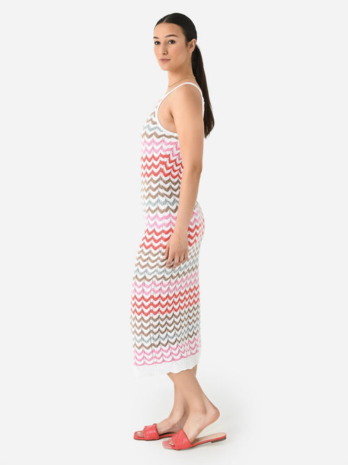 Z Supply Women's Camille Stripe Crochet Midi Dress