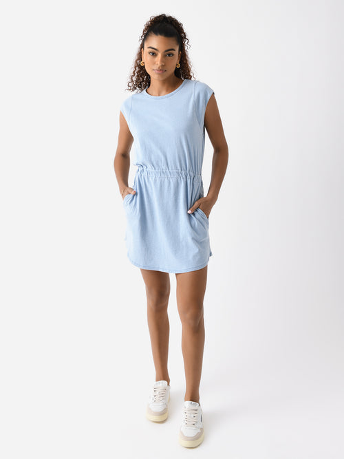 Z Supply Women's Paxton Knit Denim Jersey Mini Dress