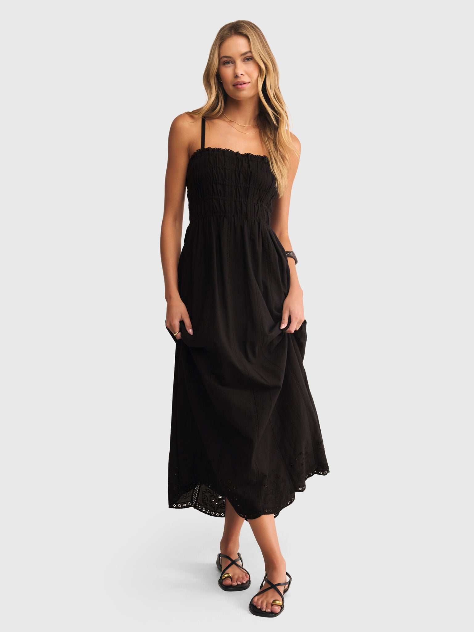 Z Supply Women's Dani Embroidered Midi Dress - Saint Bernard