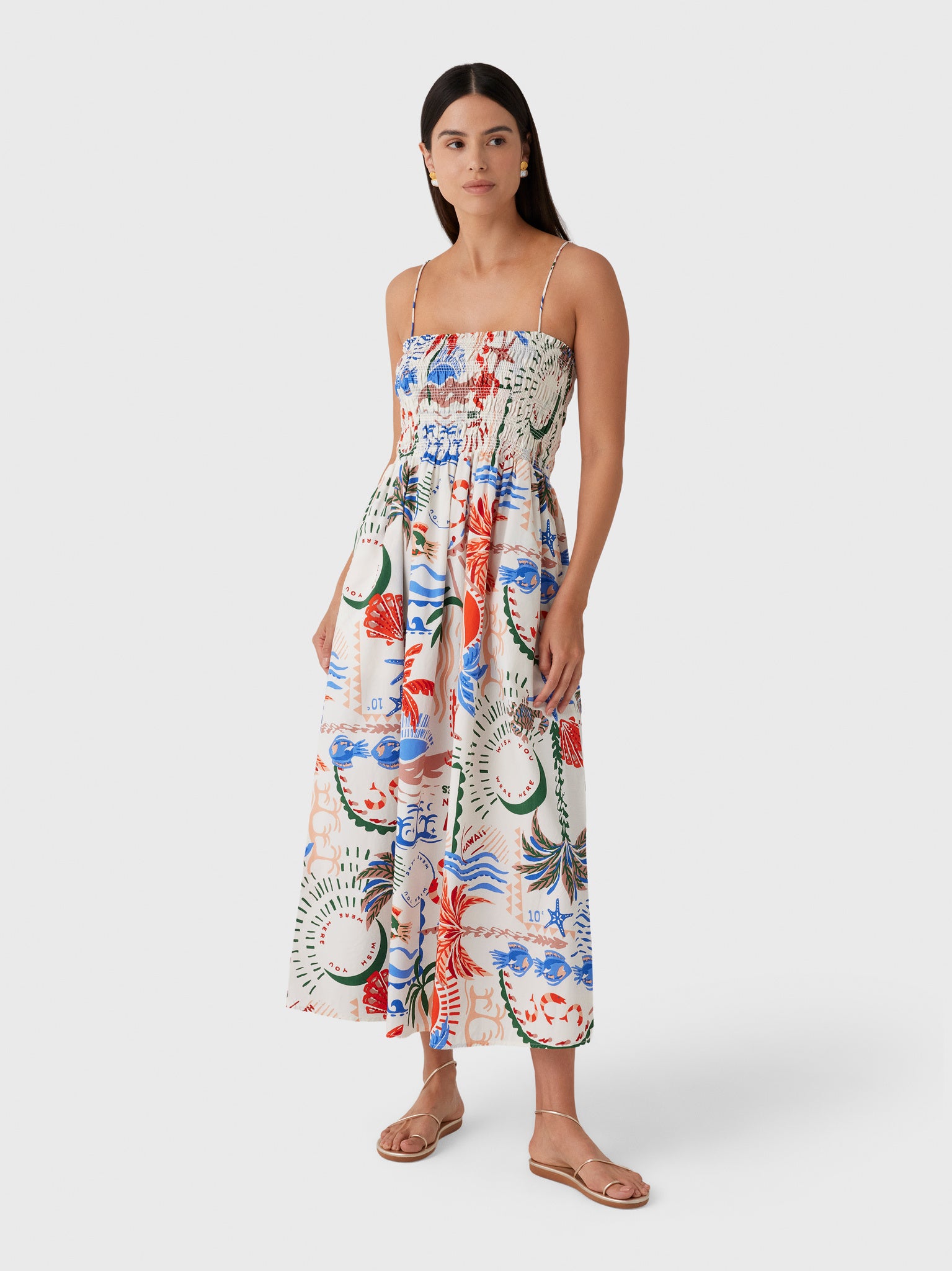 Z Supply Women's Cornelia Getaway Midi Dress - Saint Bernard