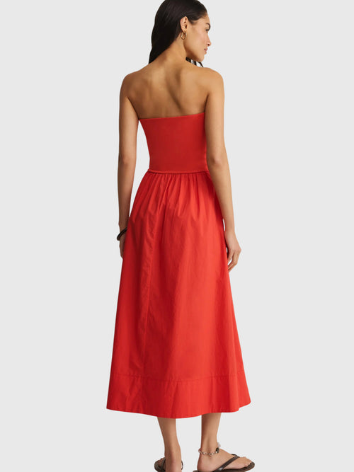 Z Supply Women's Sunsought Strapless Midi Dress