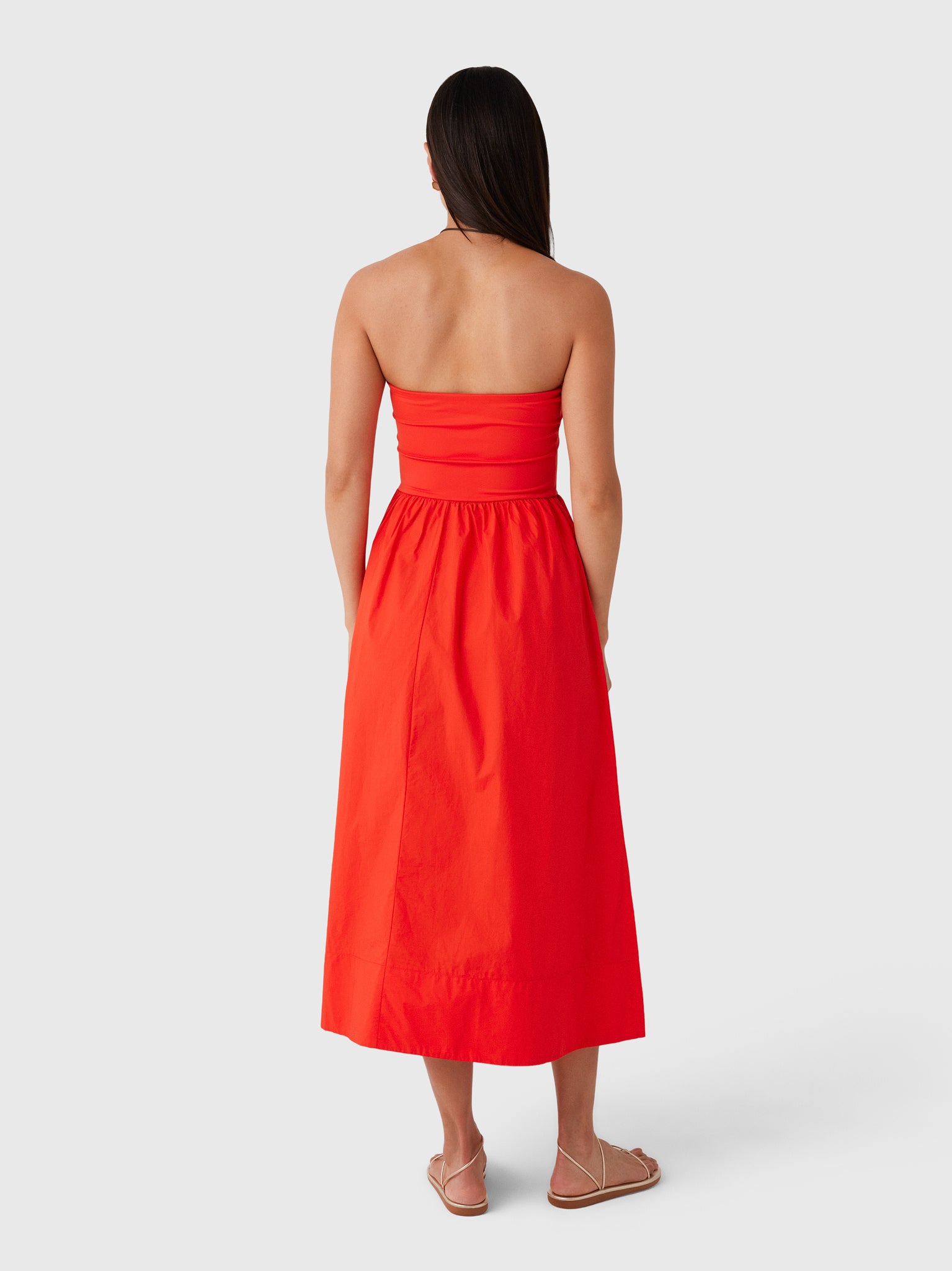 Z Supply Women's Sunsought Strapless Midi Dress - Saint Bernard