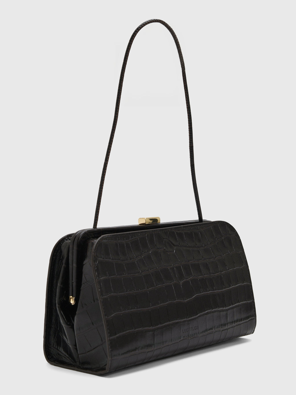 Loeffler Randall Zella Crocodile Leather Clutch - Saint Bernard