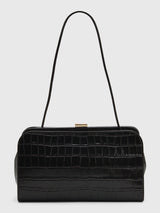 Loeffler Randall Zella Crocodile Leather Clutch - Saint Bernard