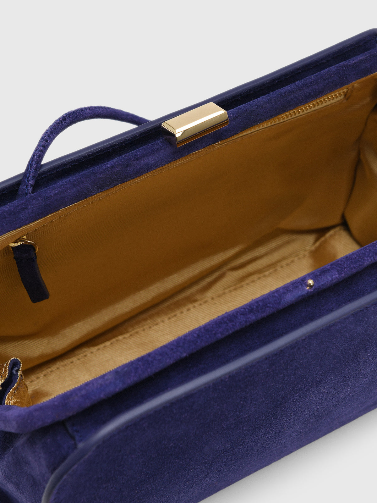 Loeffler Randall Zella Suede Clutch - Saint Bernard