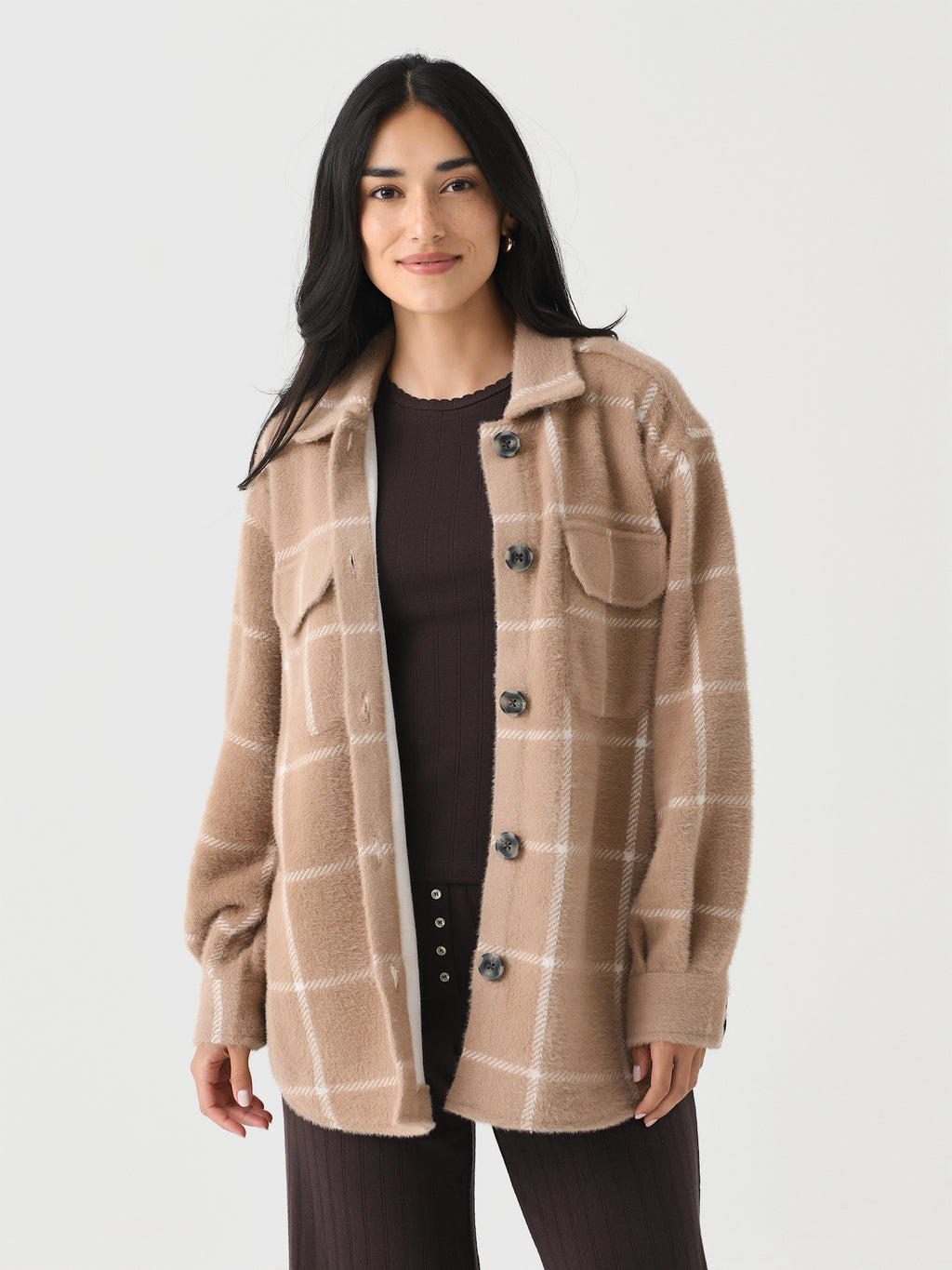 Z Supply Women's Plaid Tucker Jacket - Saint Bernard