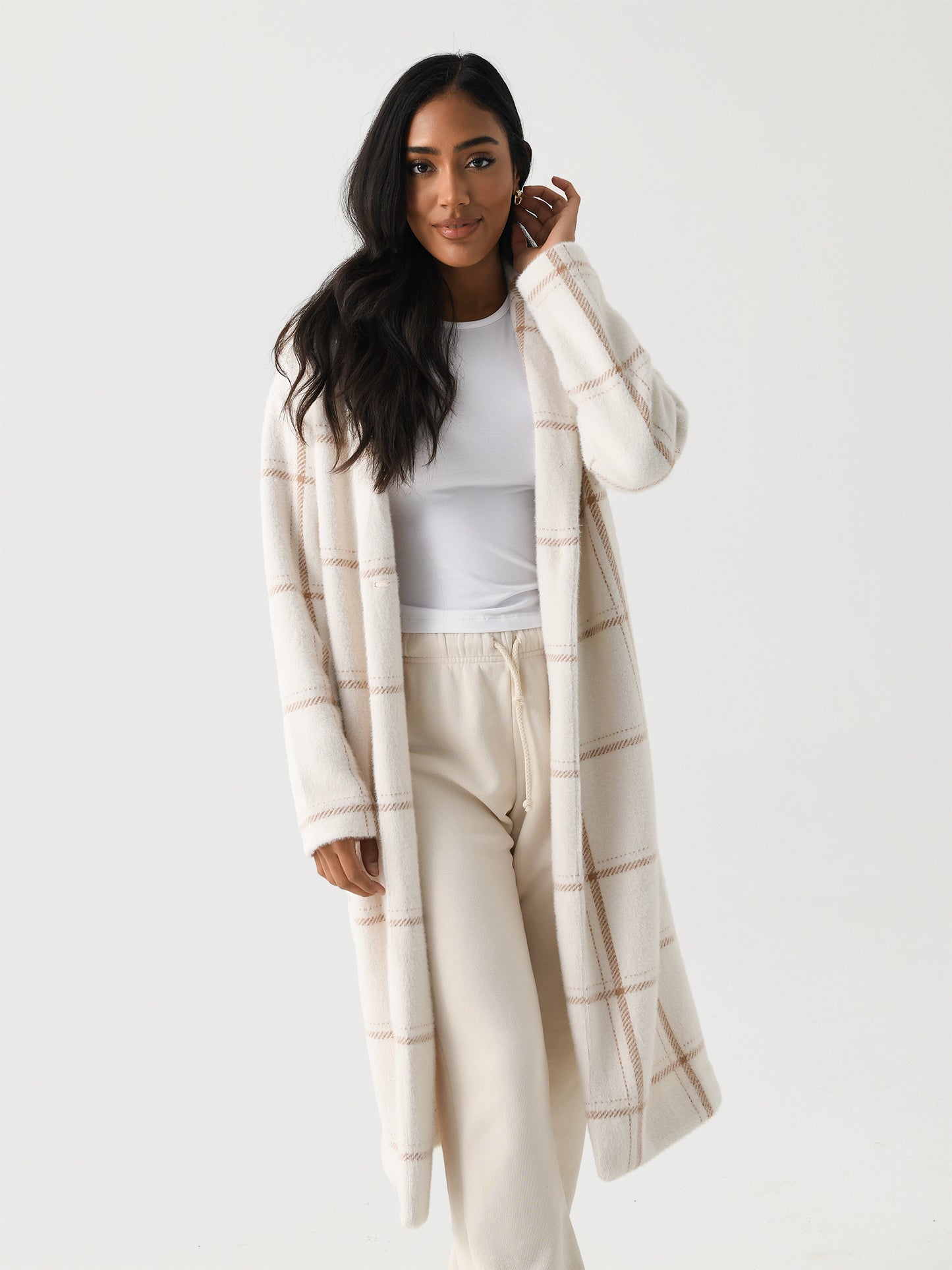 Z Supply Women's Mason Windowpane Coat - Saint Bernard