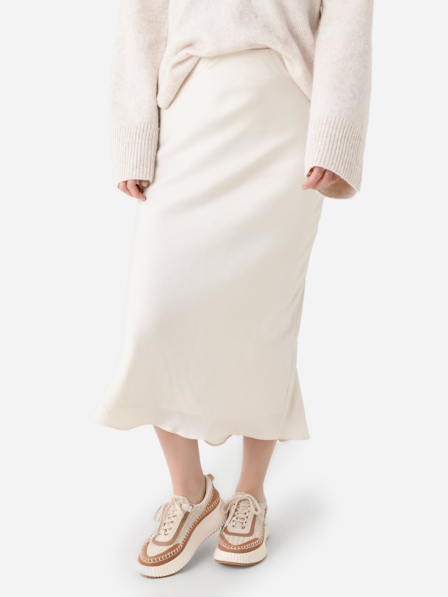 Z Supply Women's Europa Poly Sheen Skirt - Saint Bernard