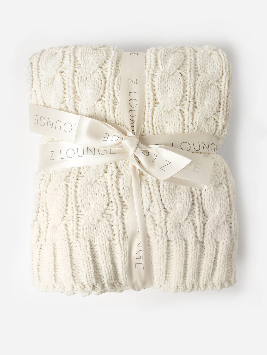Z Supply Plush Cable Knit Blanket - Saint Bernard
