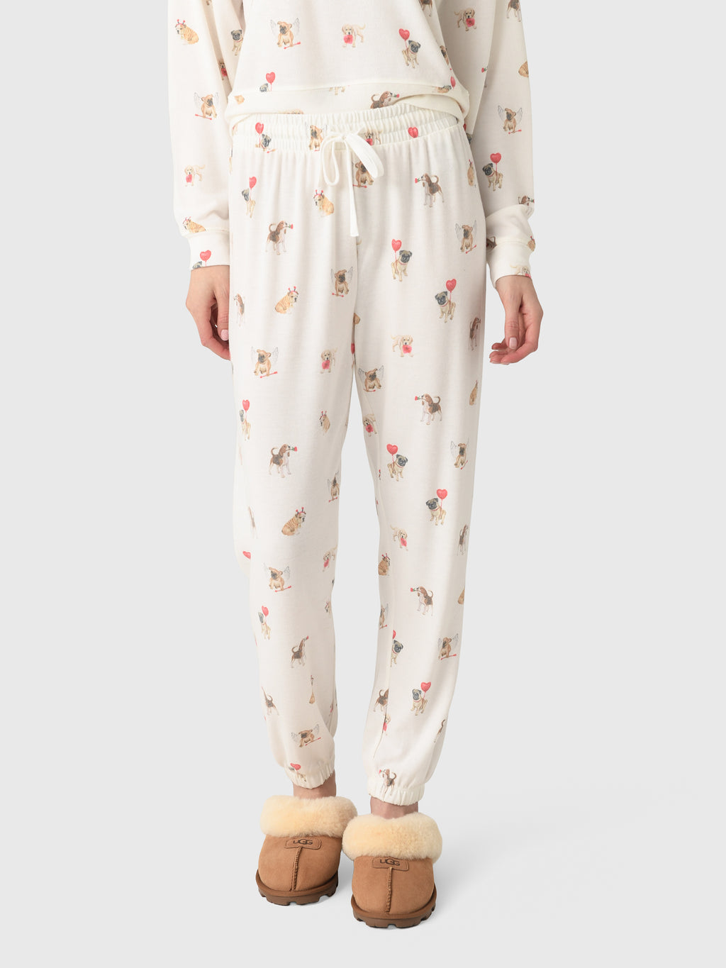 Z Supply Women's Overnight Love Pup Jogger - Saint Bernard