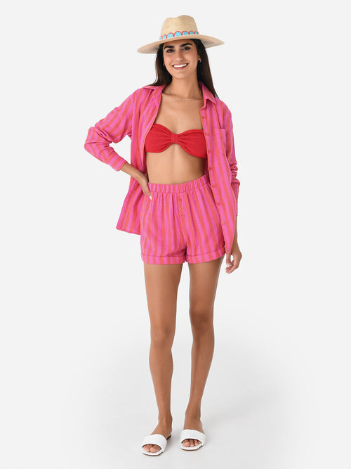 Z Supply Women's Cabana Stripe Boxer Short