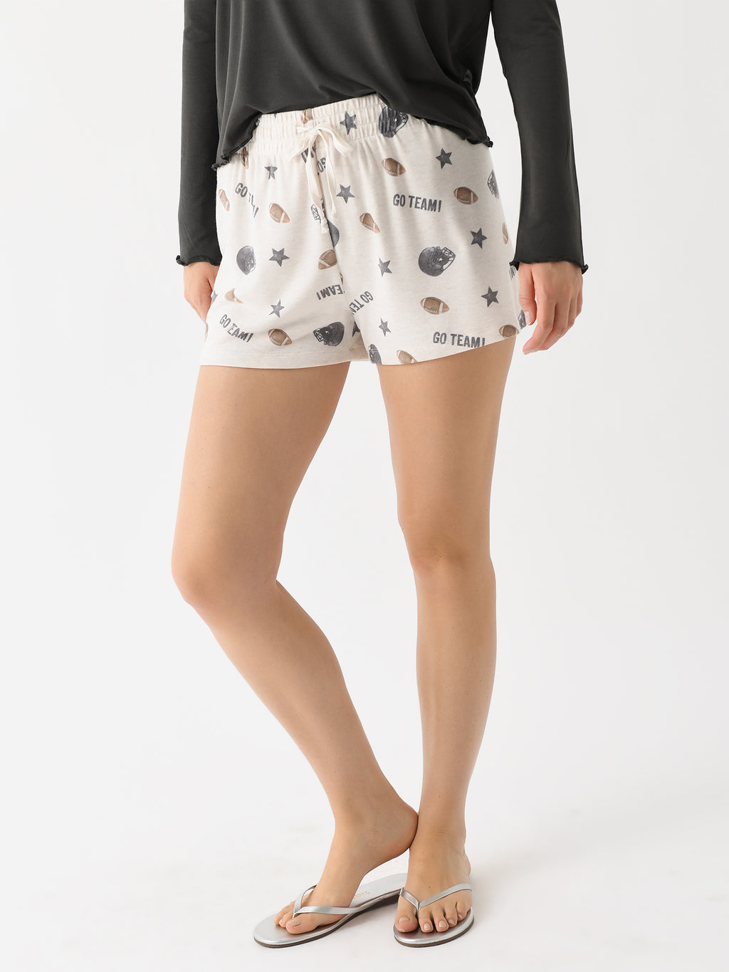 Z Supply Women's Sporty Football Star Short - Saint Bernard