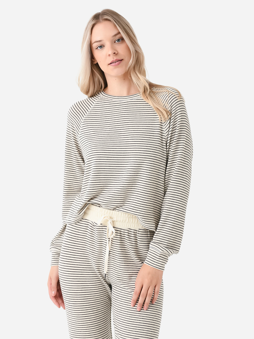 Z Supply Women's Staying In Stripe Long Sleeve Top - Saint Bernard