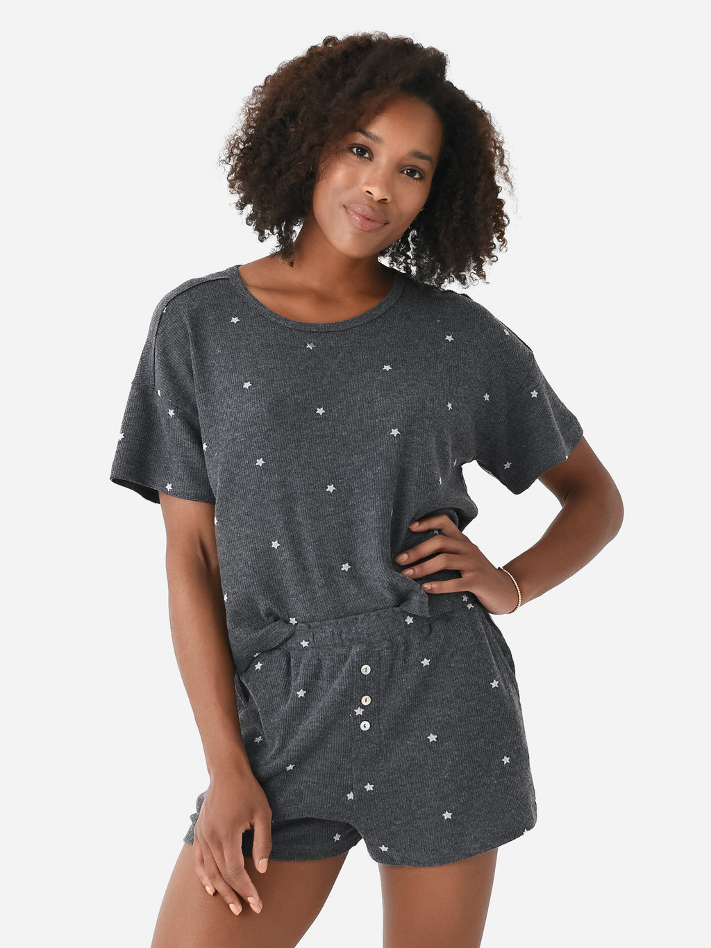 Z Supply Women's Cozy Days Star Tee - Saint Bernard