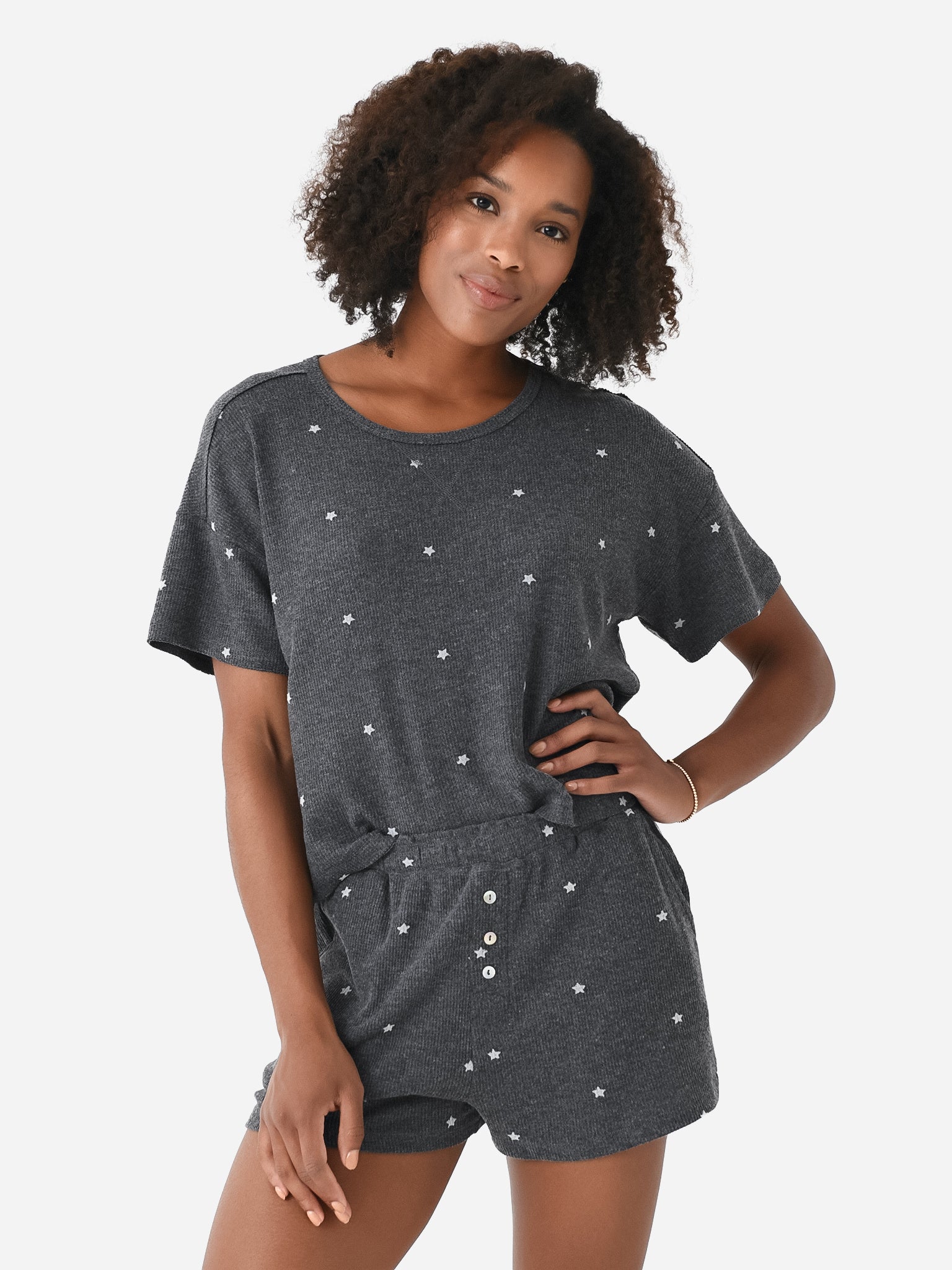 Z Supply Women's Cozy Days Star Tee - Saint Bernard