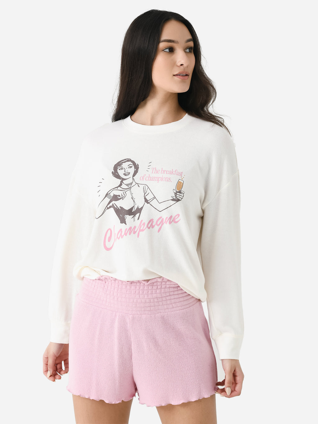 Z Supply Women's Relaxed Champagne Sweatshirt - Saint Bernard