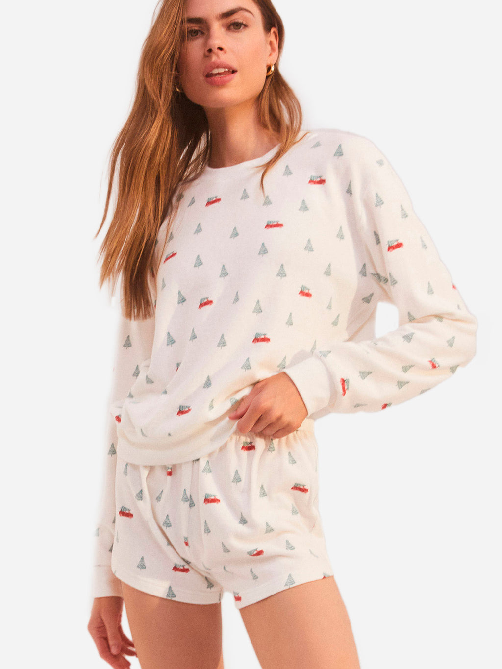 Z Supply Women's Classic Tree Long Sleeve Top - Saint Bernard