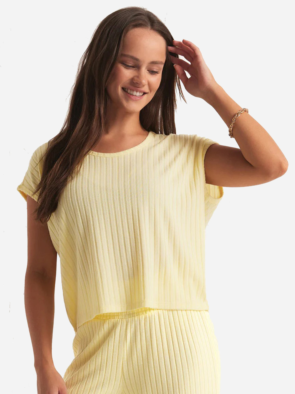 Z Supply Women's Shoreline Rib Top - Saint Bernard