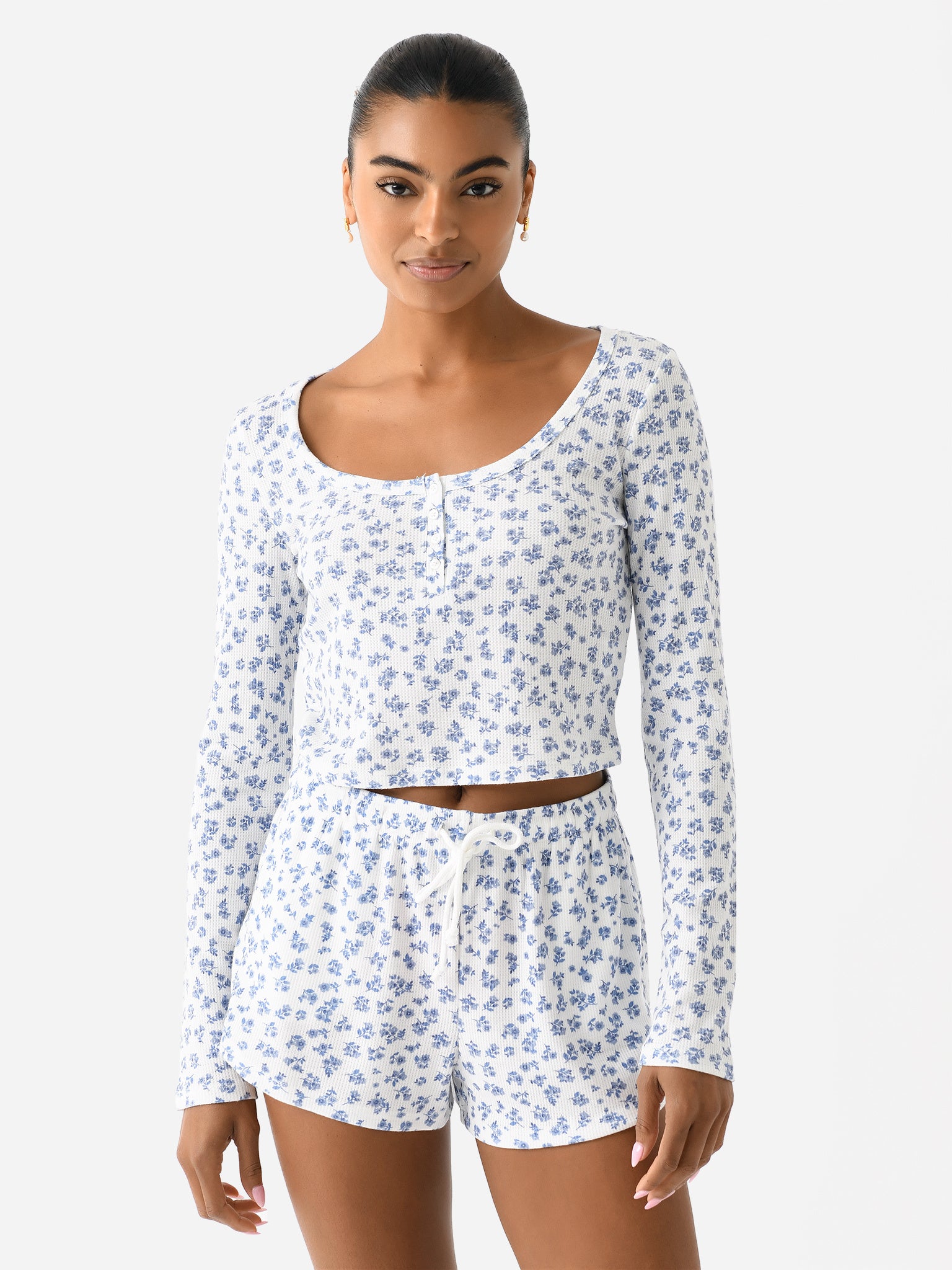 Z Supply Women's Sit Back Ditsy Top - Saint Bernard