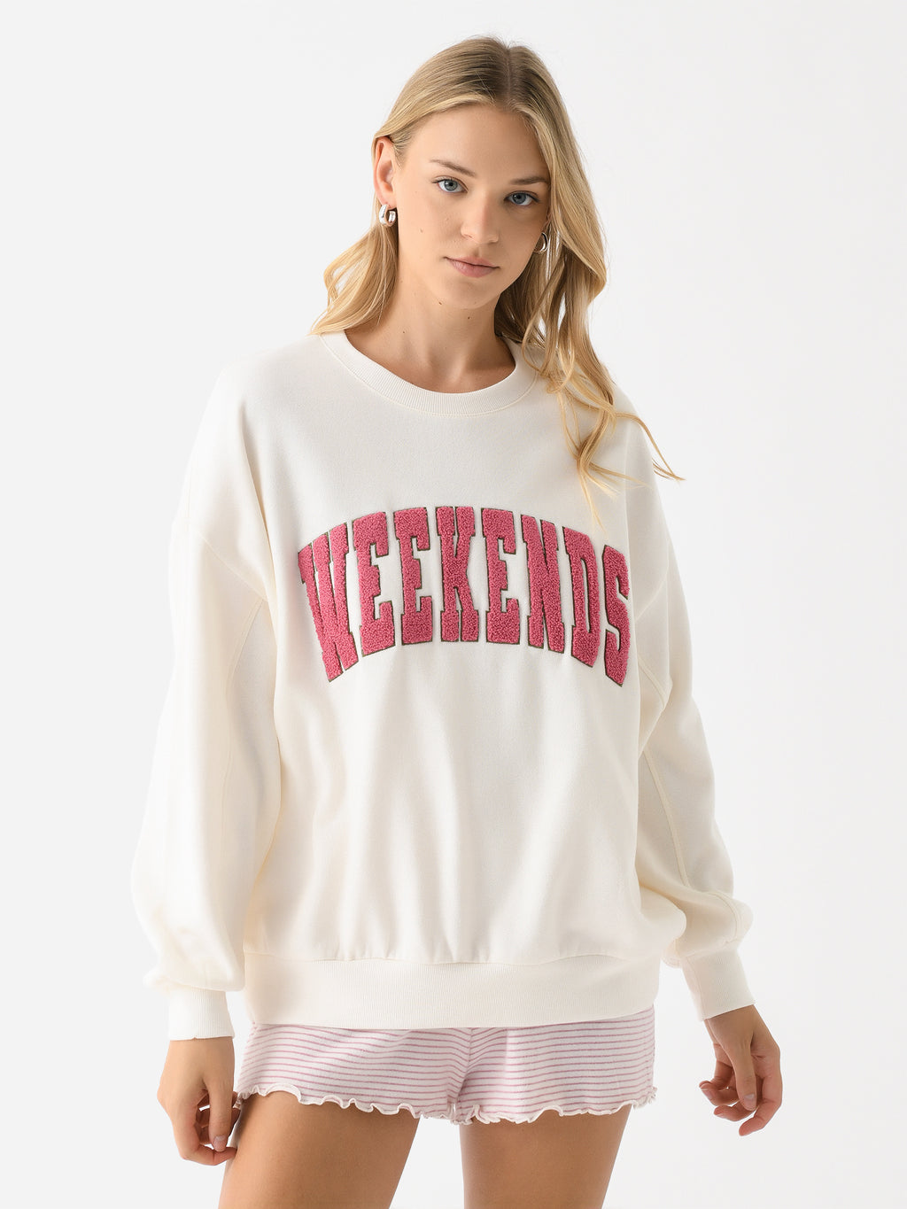 Z Supply Women's Oversized Weekends Sweatshirt - Saint Bernard