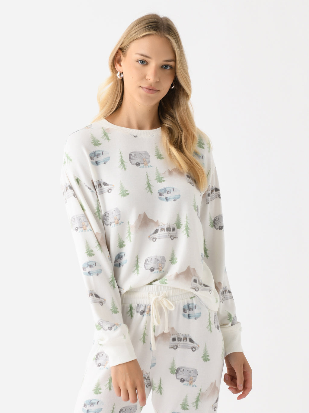 Z Supply Women's Park It Long Sleeve Top - Saint Bernard