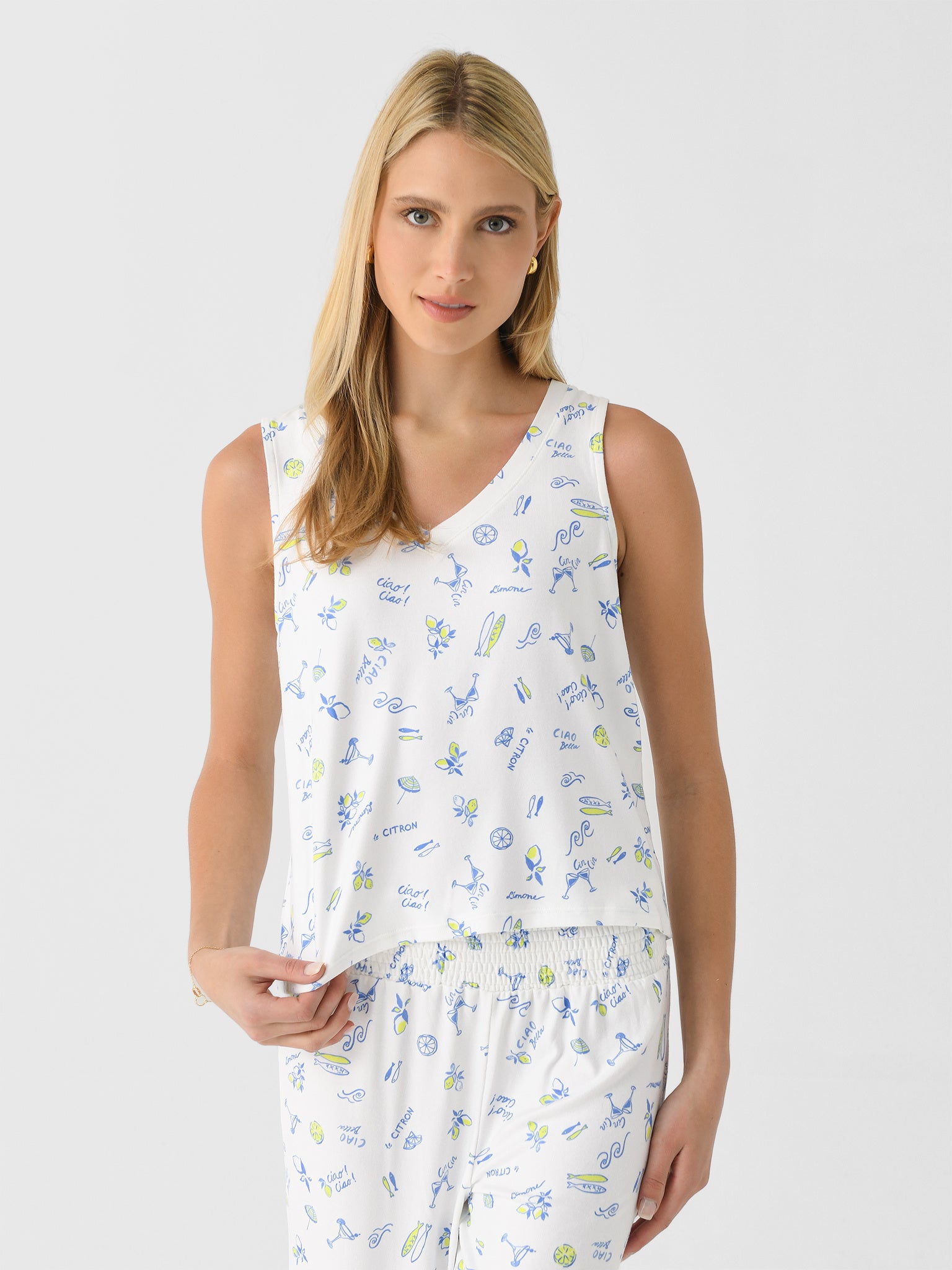 Z Supply Women's Bridgette Citron Tank - Saint Bernard