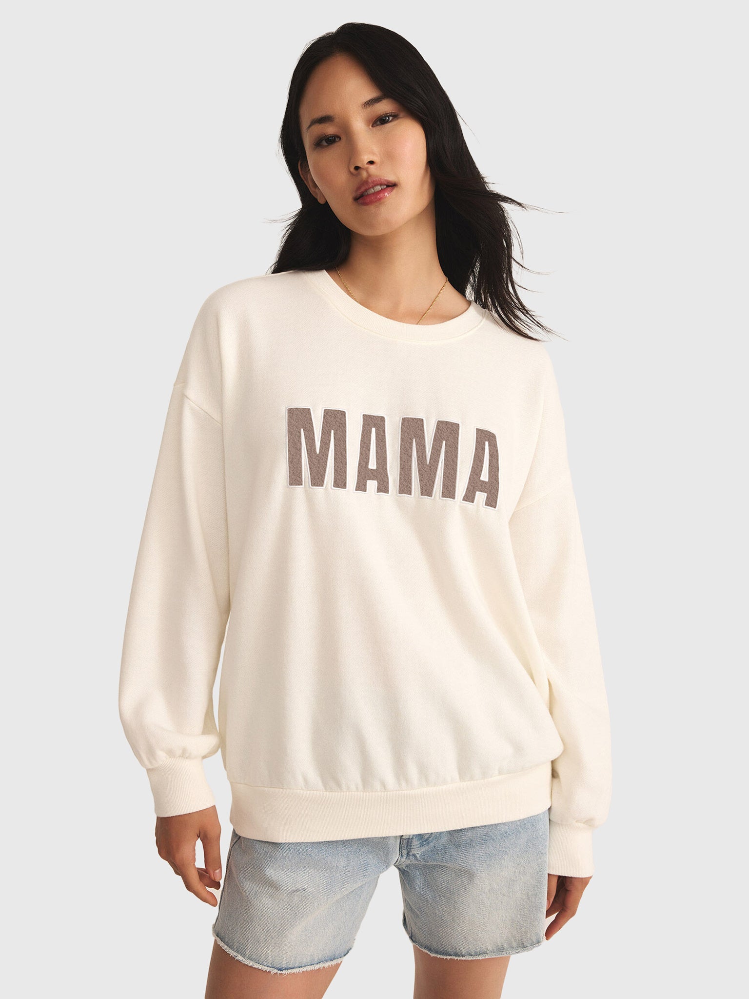 Z Supply Women's Oversized Mama Sweatshirt - Saint Bernard