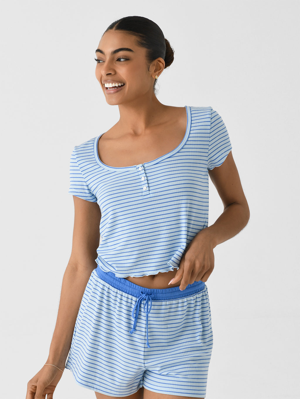 Z Supply Women's Sail Away Rib Top - Saint Bernard