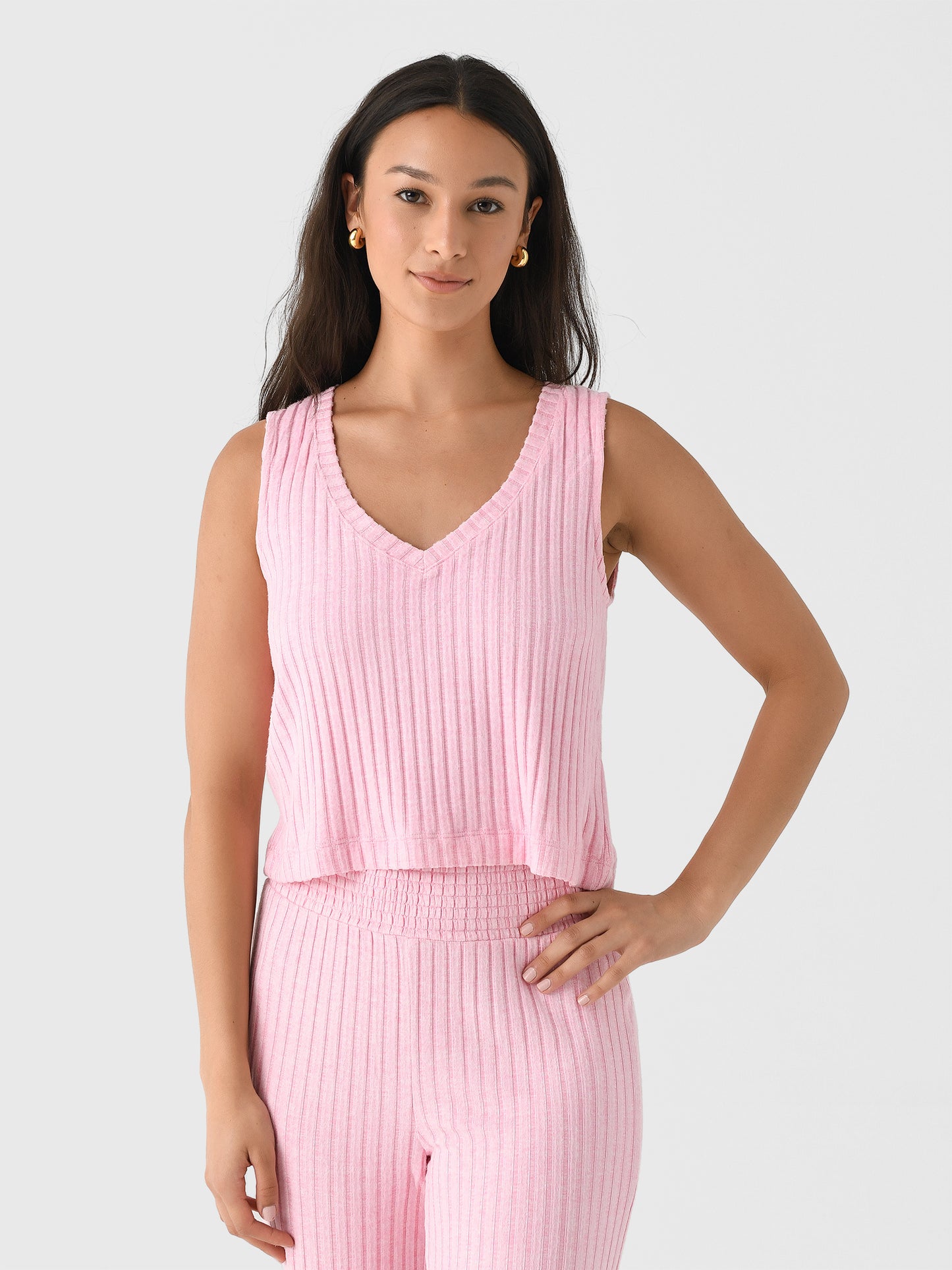 Z Supply Women's Sloane V-Neck Rib Tank - Saint Bernard