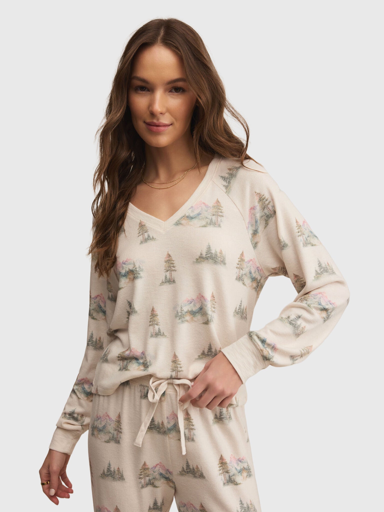 Z Supply Women's Maggie Camp Long Sleeve Top - Saint Bernard