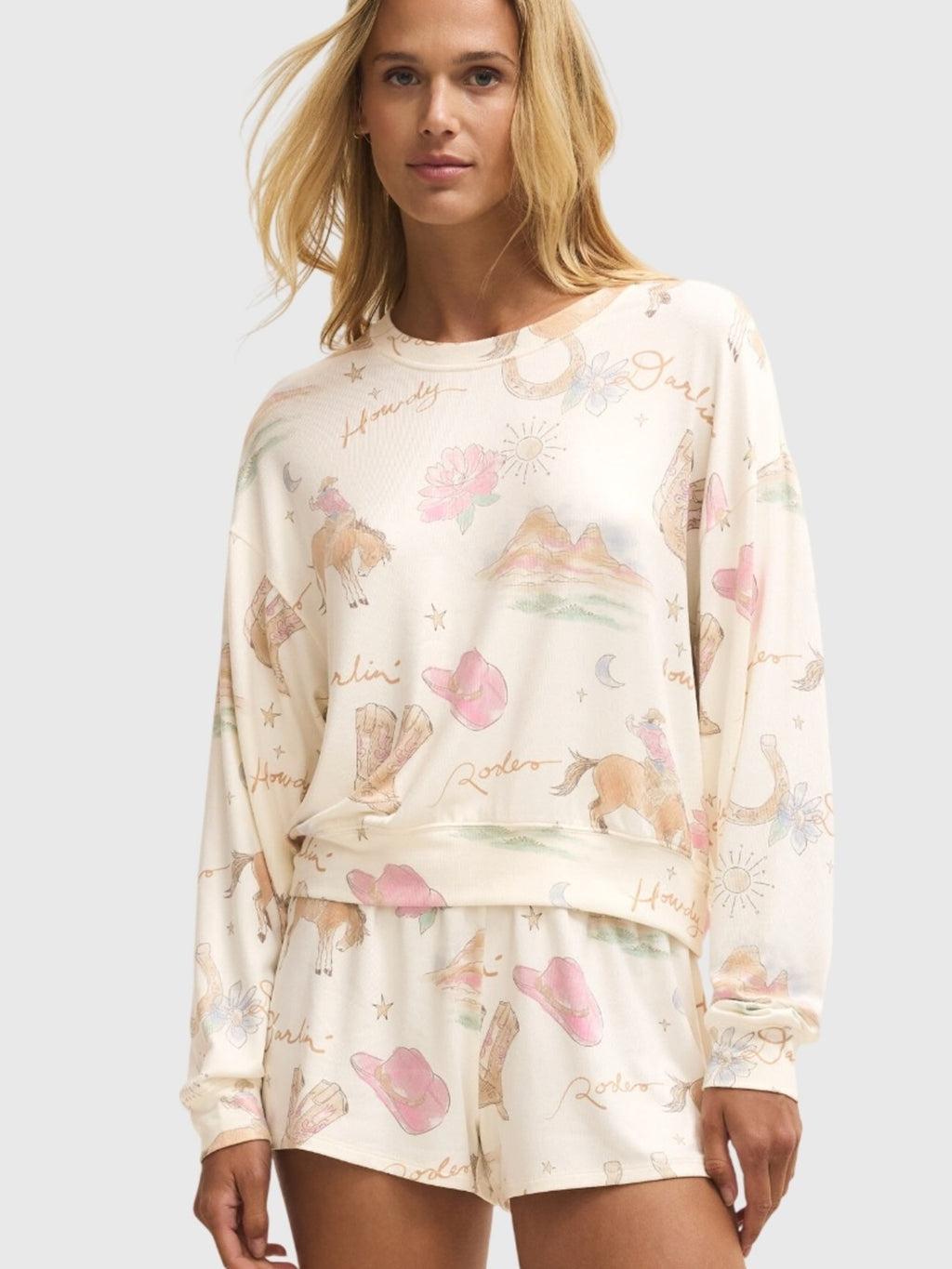 Z Supply Women's Desert Rose Long Sleeve Top - Saint Bernard