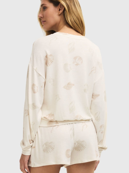 Z Supply Women's Bisous Shell Long Sleeve Top