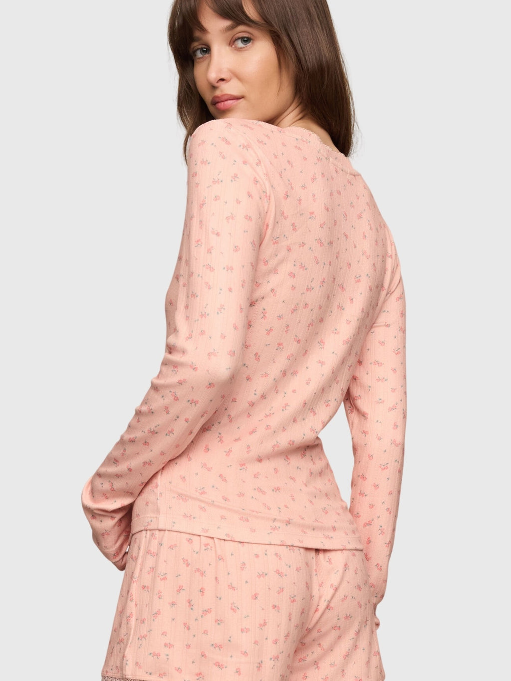 Z Supply Women's Better Off Ditsy Long Sleeve Top