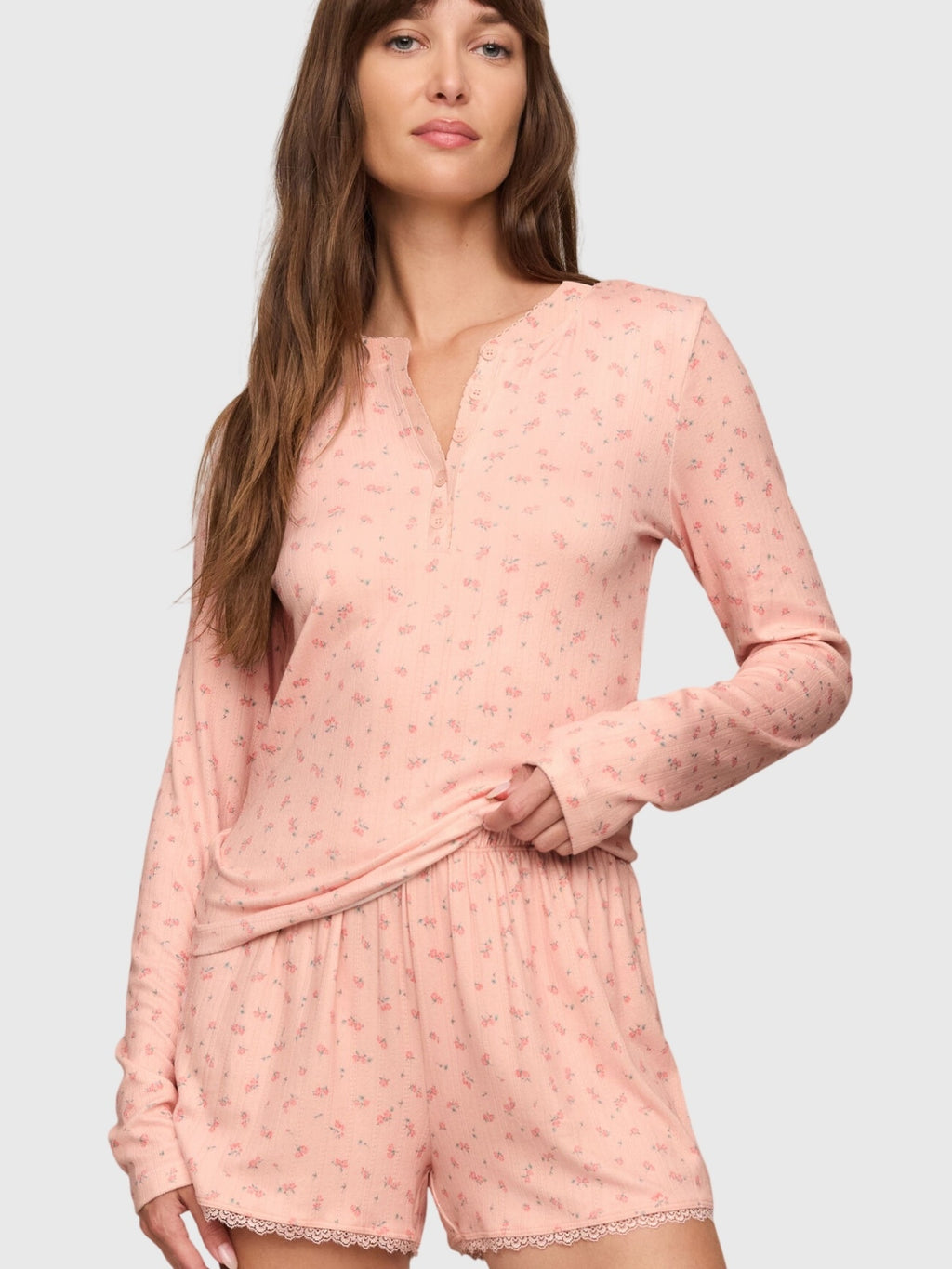 Z Supply Women's Better Off Ditsy Long Sleeve Top