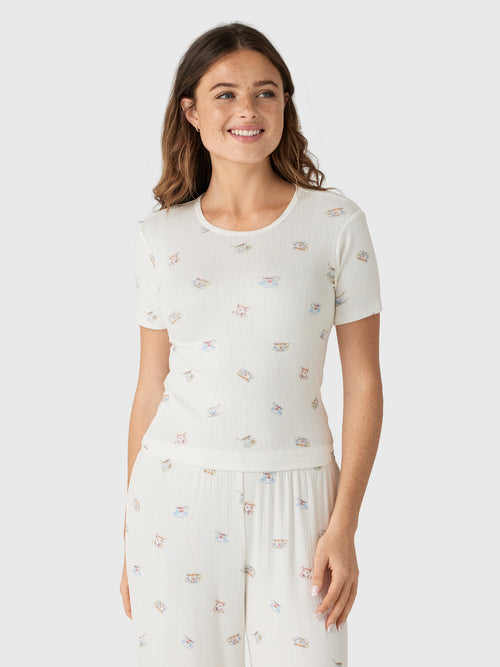 Z Supply Women's Tea Time Tee - Saint Bernard