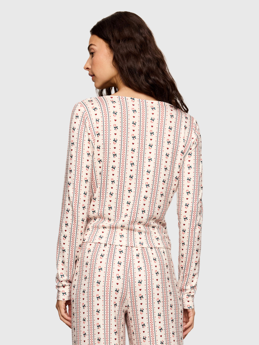 Z Supply Women's Candy Cane Long Sleeve Top - Saint Bernard