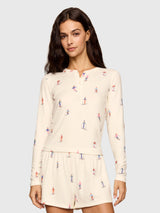 Z Supply Women's Sleepy Head Ski Long Sleeve Henley