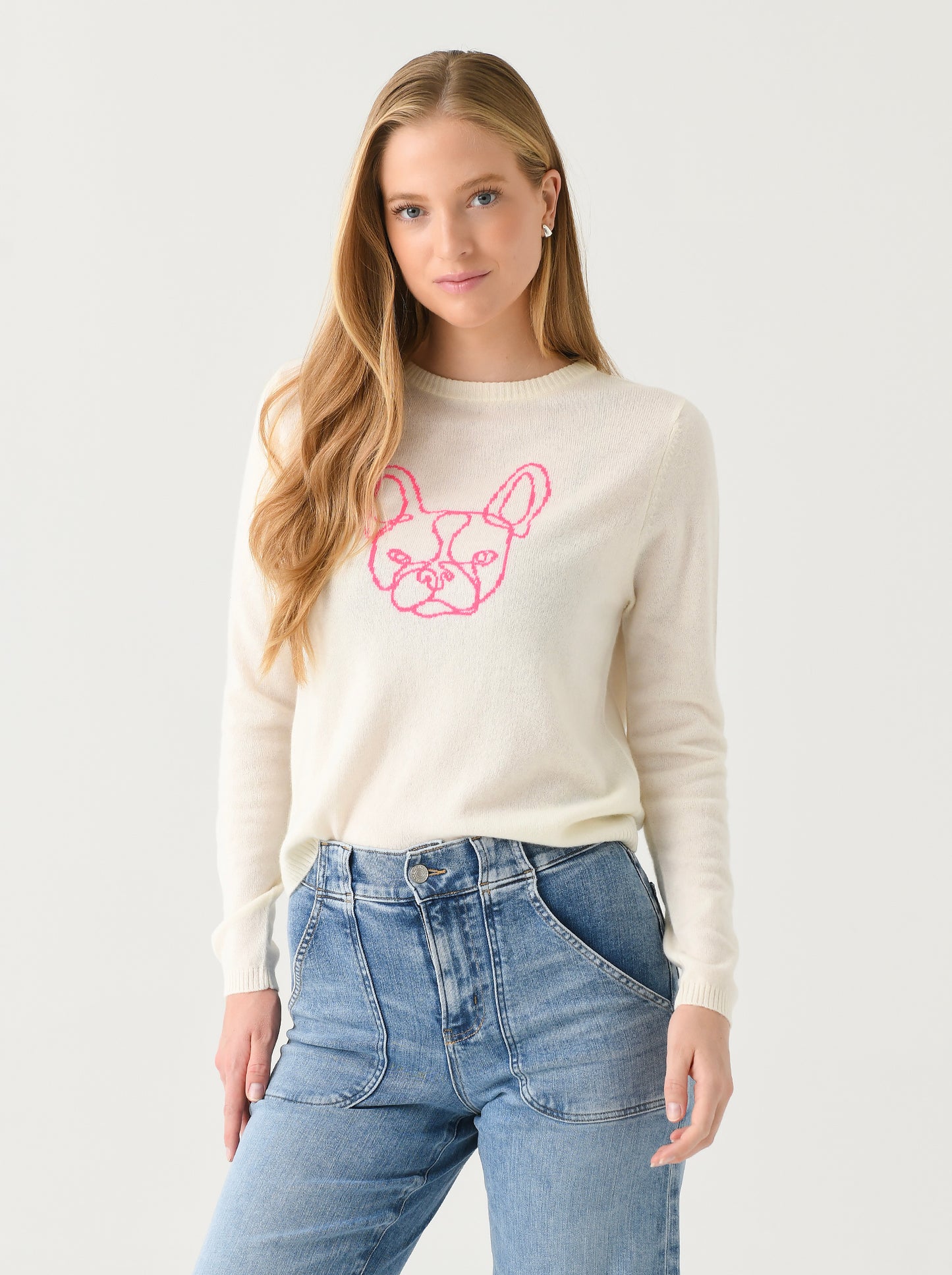 Jumper 1234 Women's Frenchie Crew Sweater