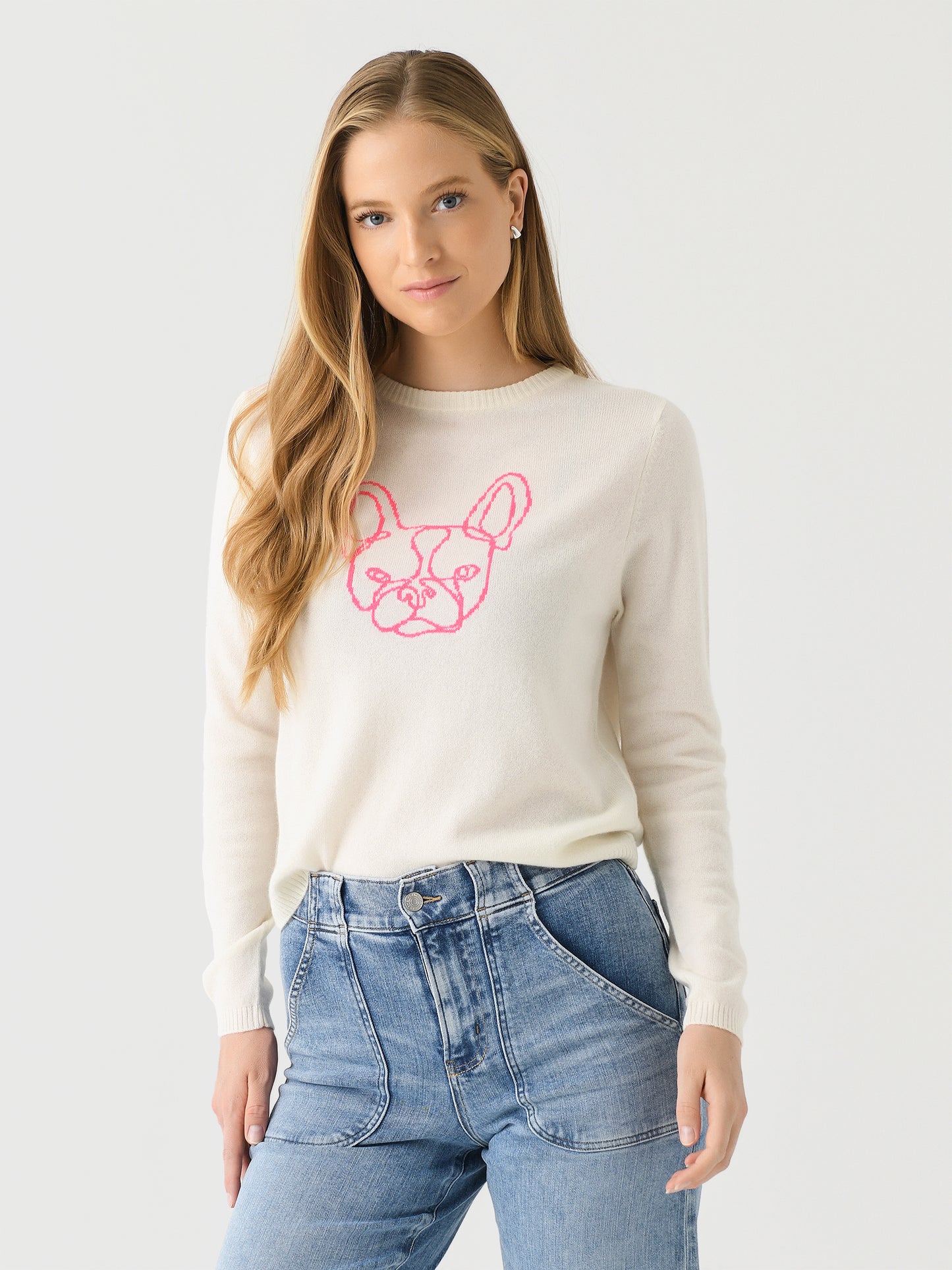 Jumper 1234 Women's Frenchie Crew Sweater - Saint Bernard
