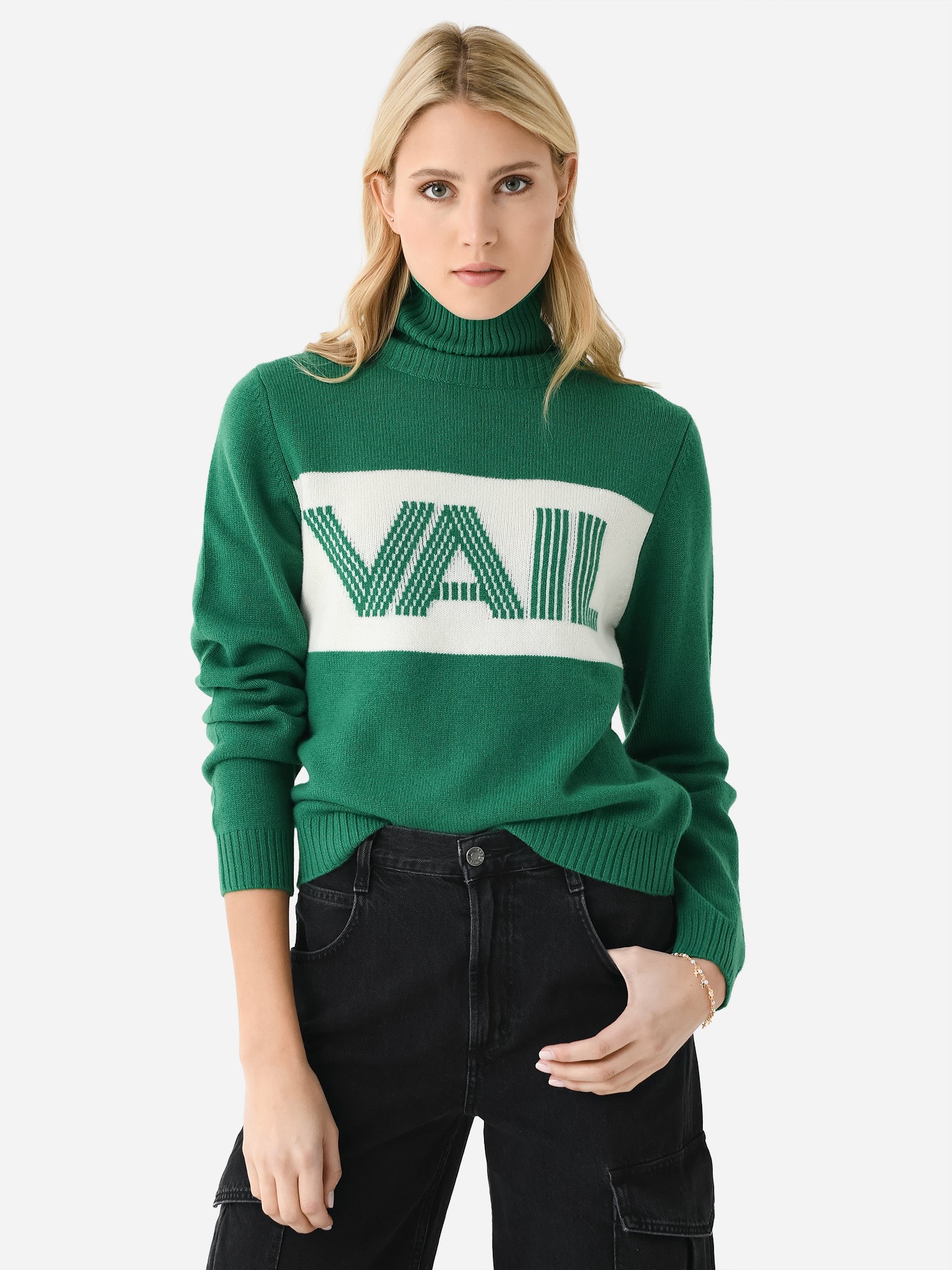 Jumper 1234 Women's Vail Roll Collar Sweater - Saint Bernard