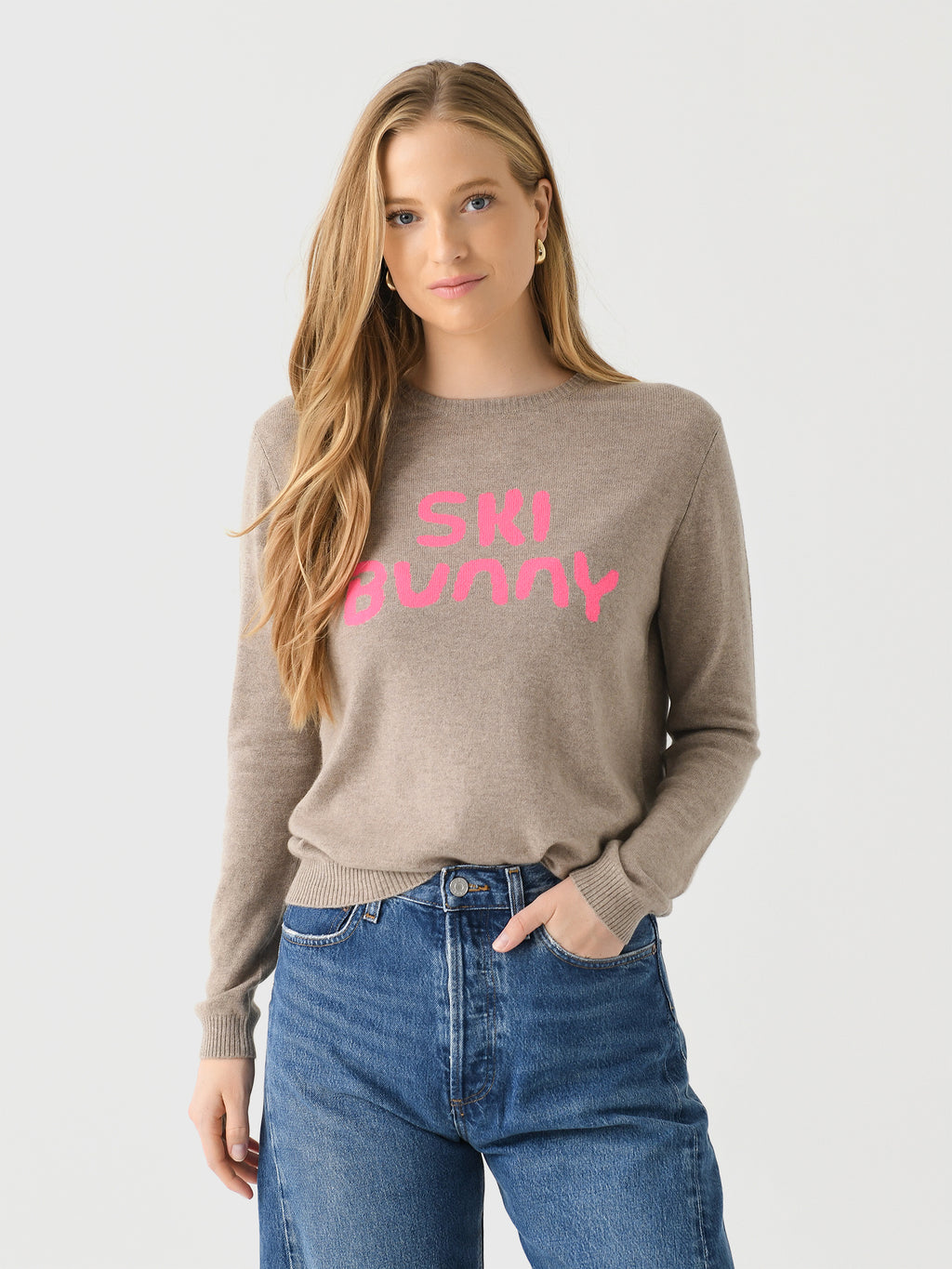 Jumper 1234 Women's Ski Bunny Crew Sweater - Saint Bernard