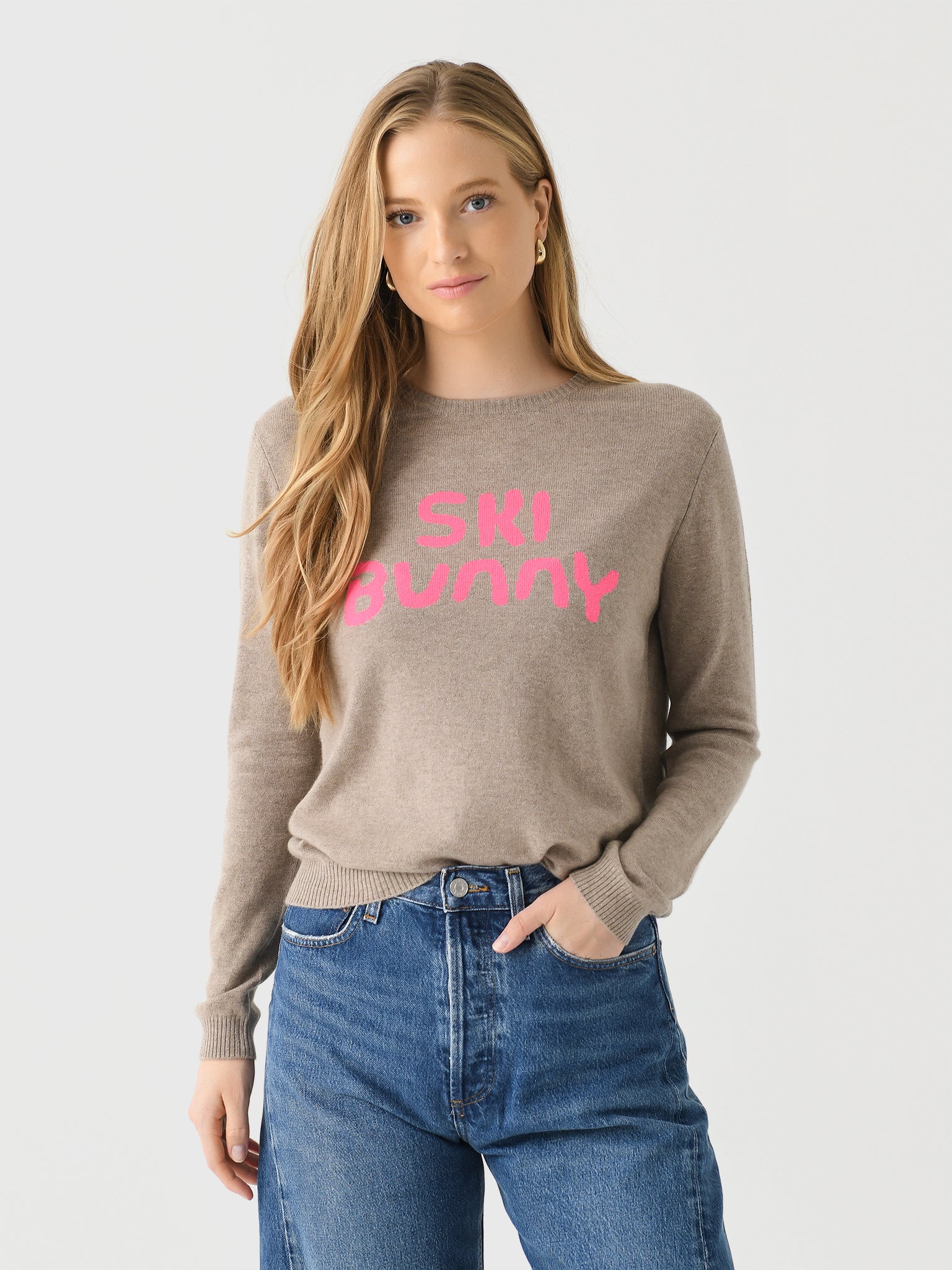 Jumper 1234 Women's Ski Bunny Crew Sweater - Saint Bernard