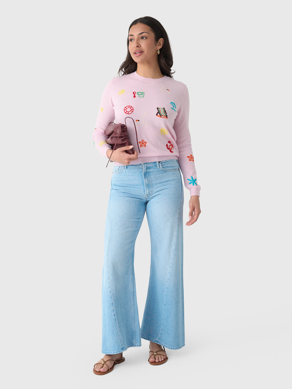 Jumper 1234 Women's Seaside Tribute Crew Sweater - Saint Bernard