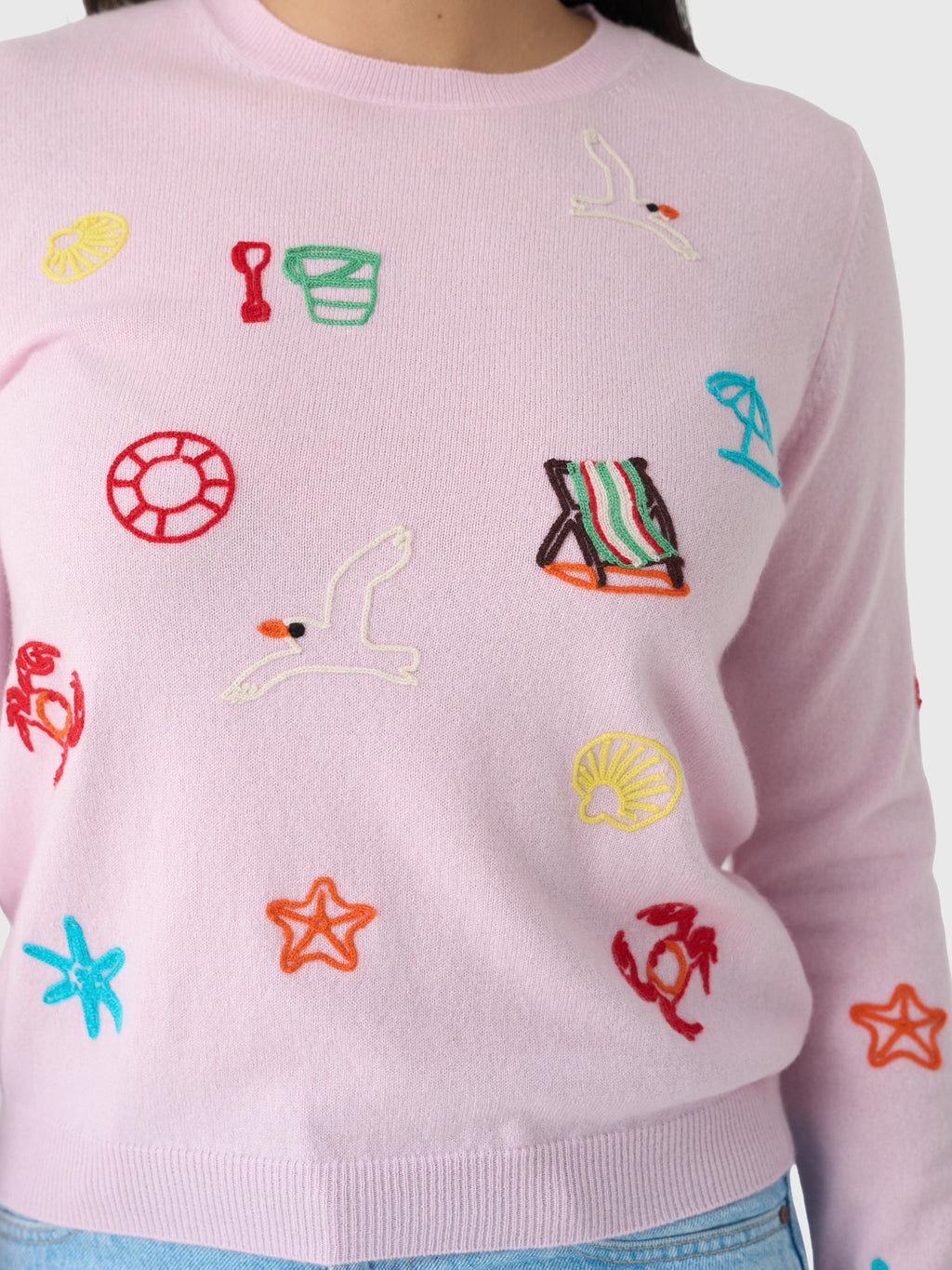 Jumper 1234 Women's Seaside Tribute Crew Sweater - Saint Bernard