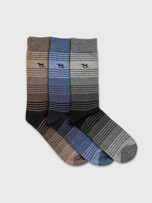 Rodd And Gunn Men's Stratford Stripes 3-Pack Socks