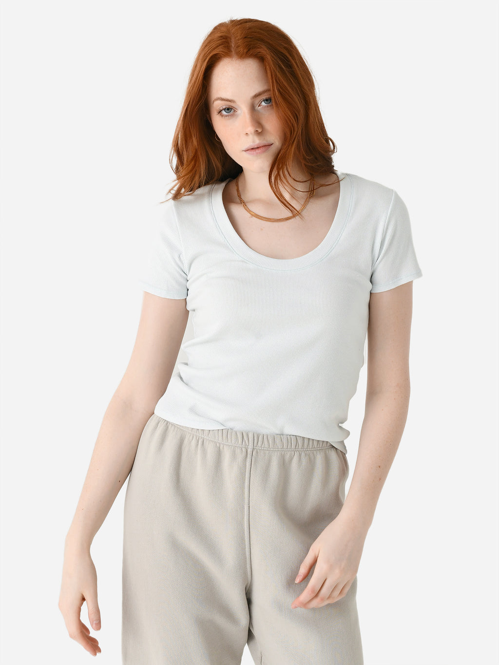 Z Supply Women's Sirena Short Sleeve Tee - Saint Bernard