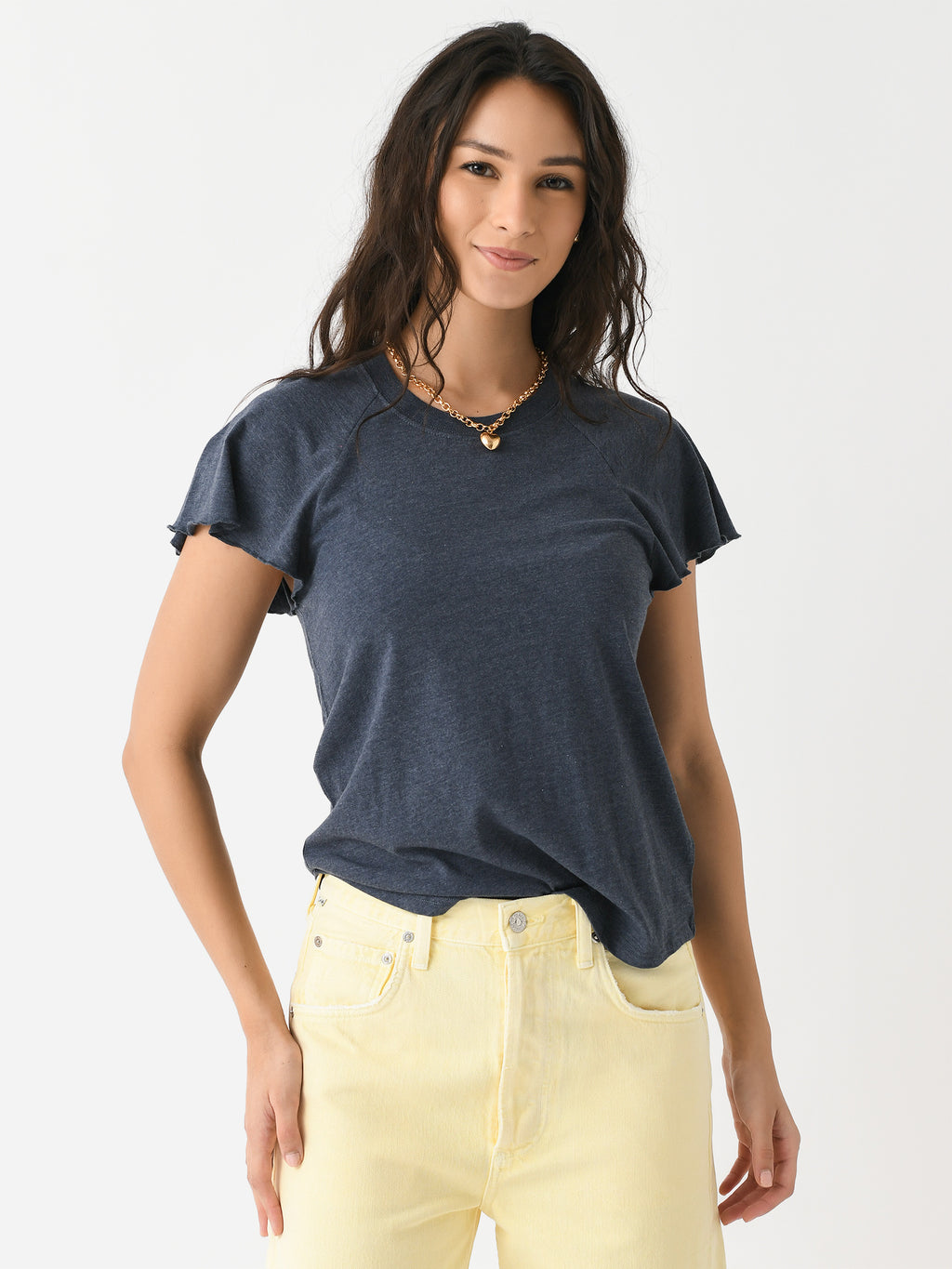 Z Supply Women's Abby Flutter Tee - Saint Bernard