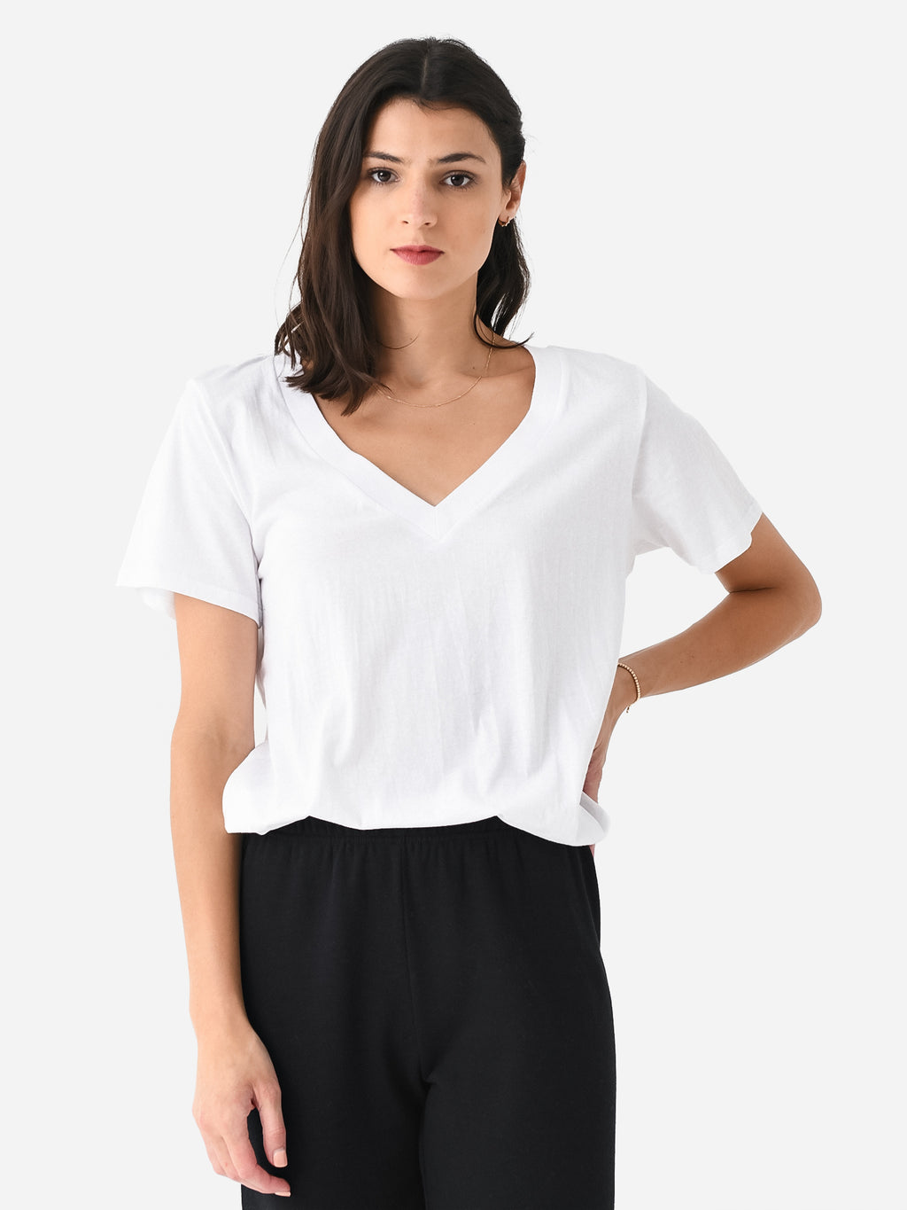 Z Supply Women's Girlfriend V-Neck Tee - Saint Bernard